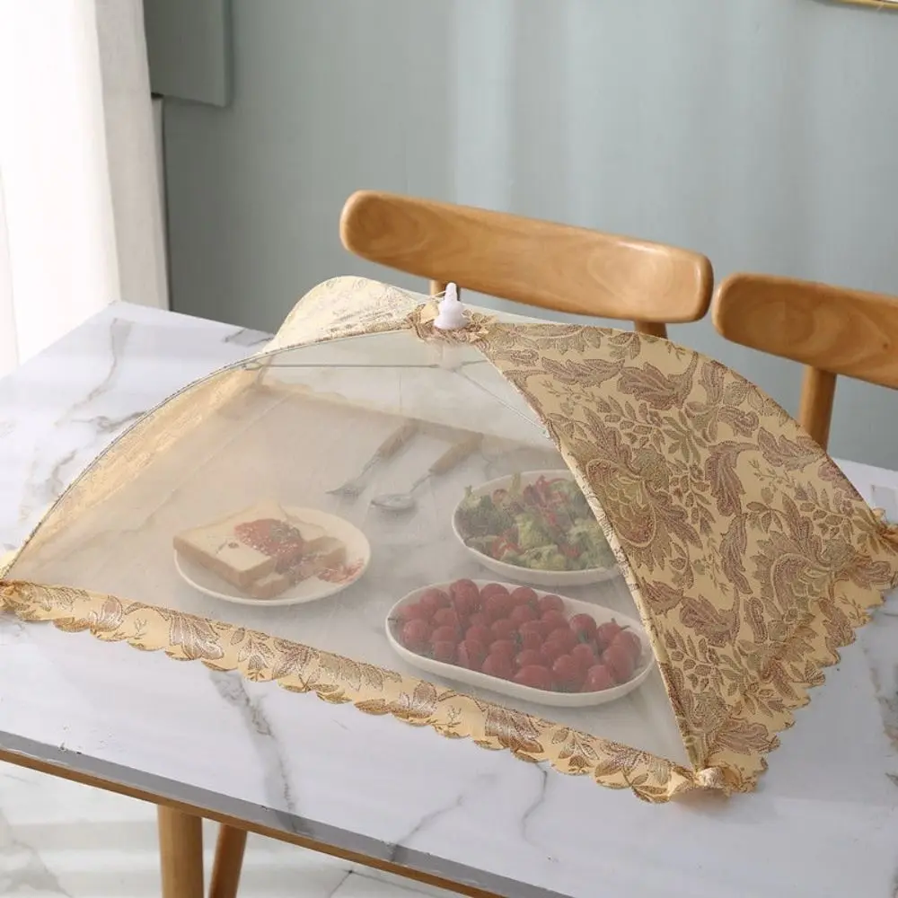 Stain Proof Insect-proof Anti Mosquito Umbrella Shape Lace Fabric Dish Tent Table Cover Food Cover Food Lid Kitchen Gadgets