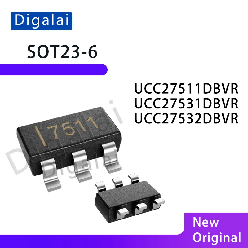 

100%new Original UCC27511DBVR UCC27531DBVR UCC27532DBVR MOSFET Gate Driver IC Chip SOT23-6