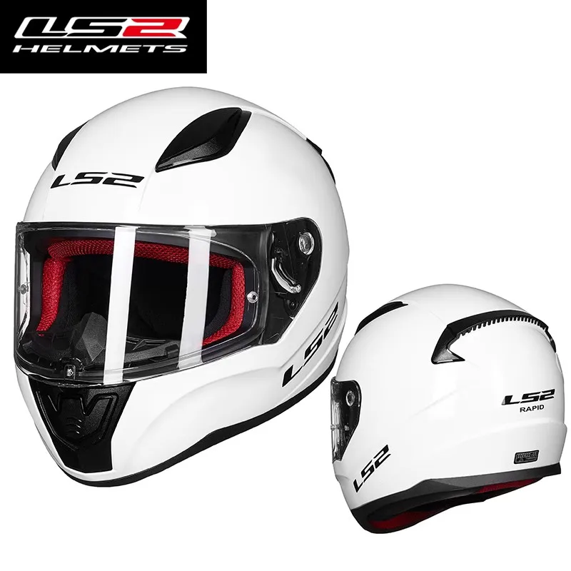 LS2 FF353 Motorcycle Helmet Four Seasons Racing Off-road Motorcycles for Men and Women Riders Full Helmet Anti-fog ABS Material