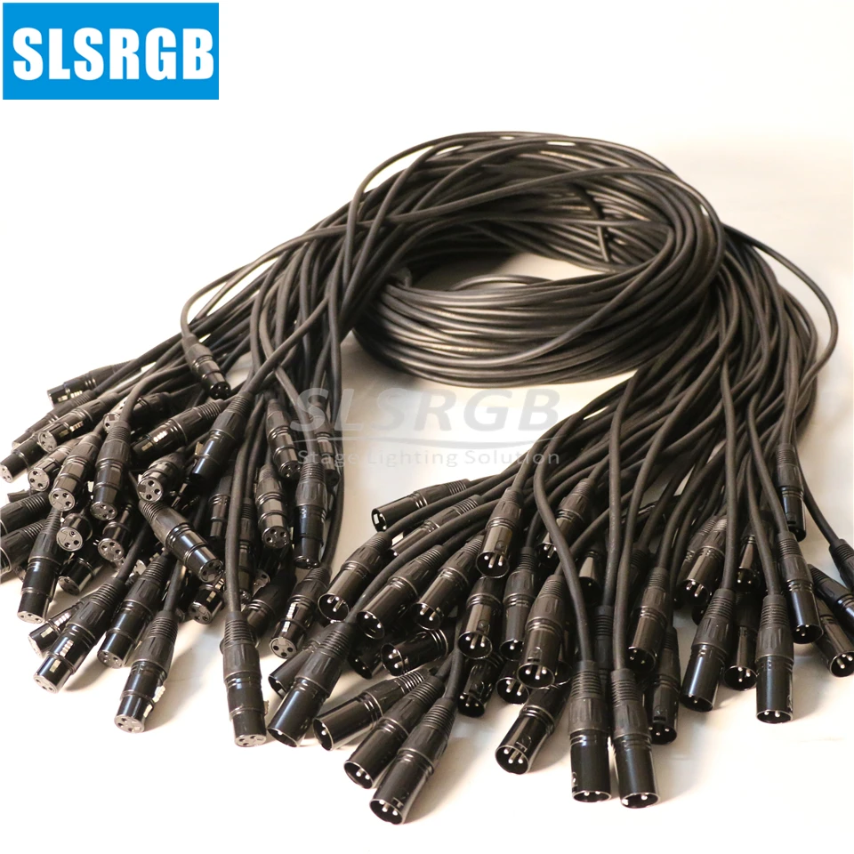 3Pin XLR Dmx512 كابل 1.5 متر 2 متر 3 متر DMX كابل DMX خط LED الاسمية تتحرك رئيس ضوء المرحلة ضوء XLR موصل Dmx Dj المعدات