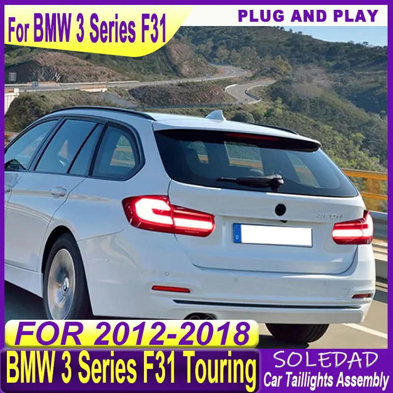 Car TailLight For BMW 3 Series F31 Touring 2013 2014 2015 2016 2017 2018 Flowing Water Flicker Tail Lamps Assembly Plug and Play