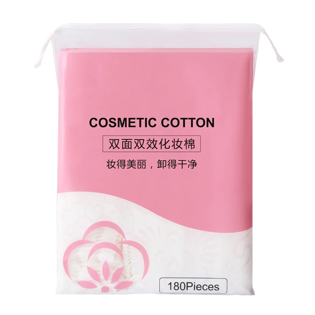 180Pcs Thick Cotton Pads Makeup Remover Facial Puff Disposable Cleansing Wipes Practical Makeup Remover Cotton