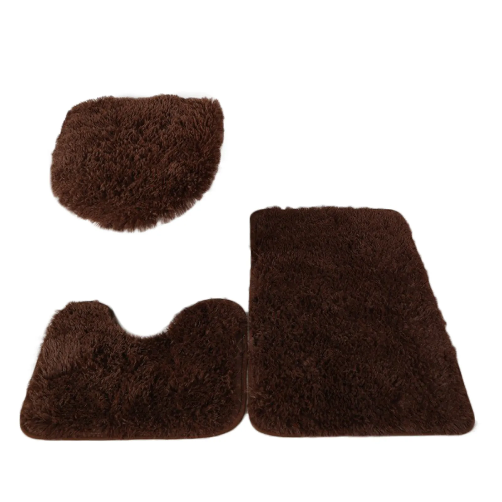 Fluffy Bathroom Mat Set 8