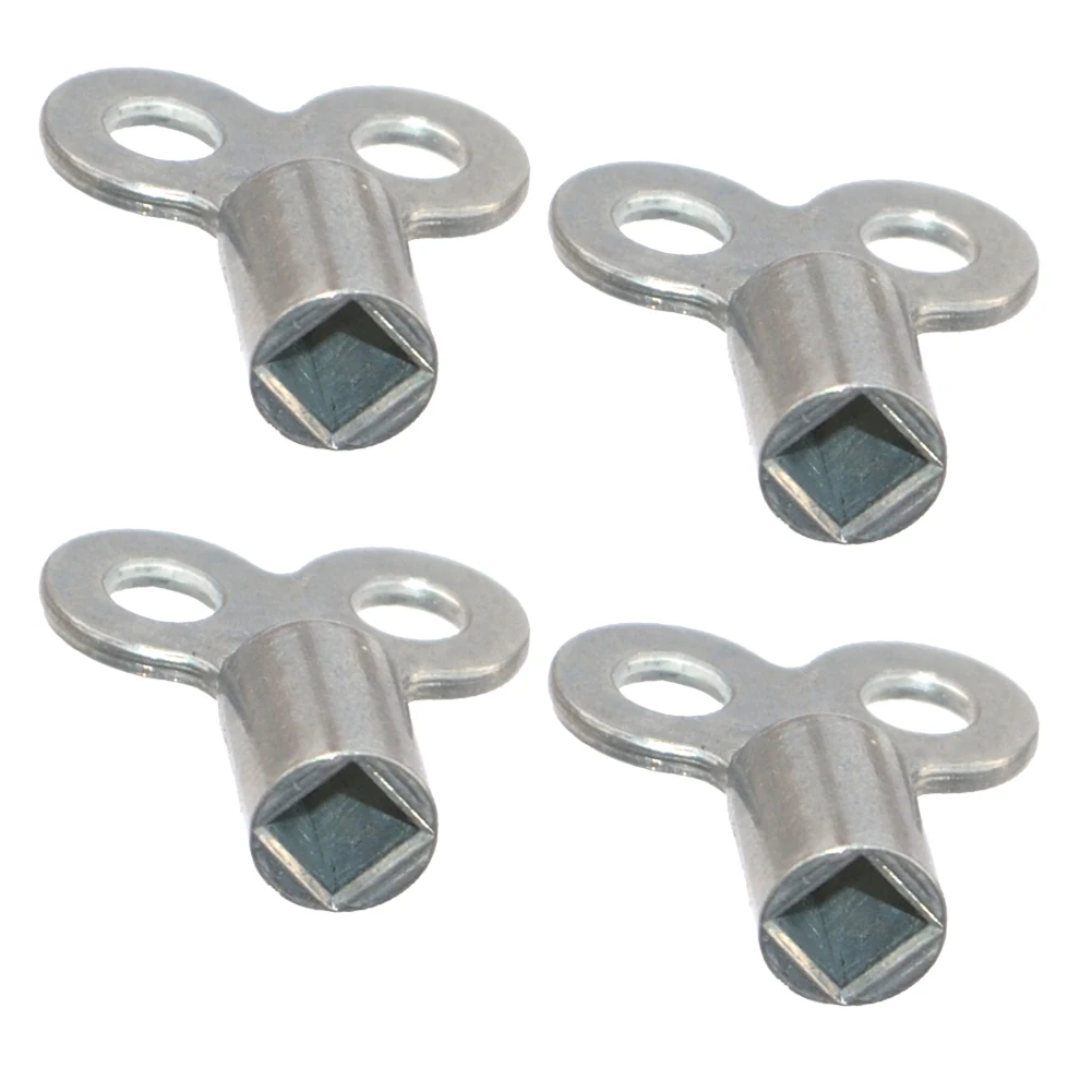 4 Piece Radiator Vent Wrench Set Aluminum Alloy with 5x5mm Square Socket Suitable for Heating System Air Venting