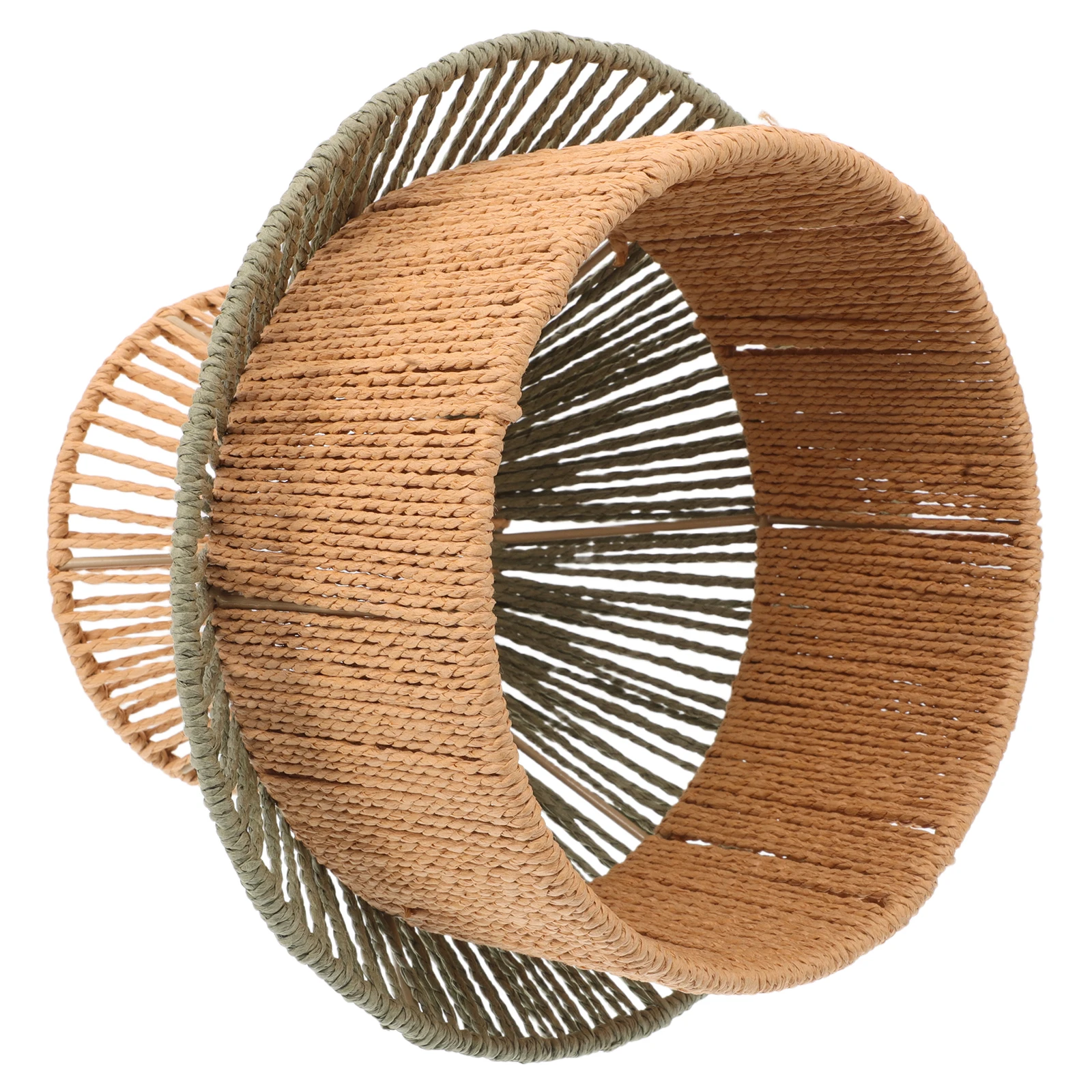 

Decorative Lampshade Bedside Vintage Taste Hand Woven Light Fixture Hanging Ceiling Iron Dining Room
