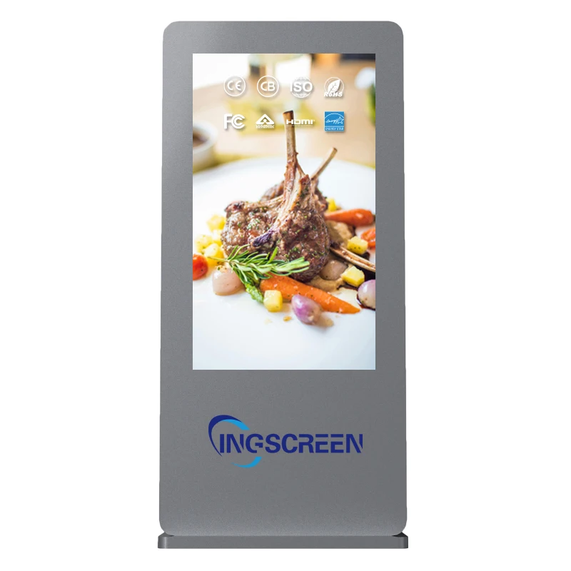 

Floor Standing Advertising 32-85 Inch LCD Digital Signage Displays with SDK Waterproof Outdoor for Elevator Lobby Business Pro