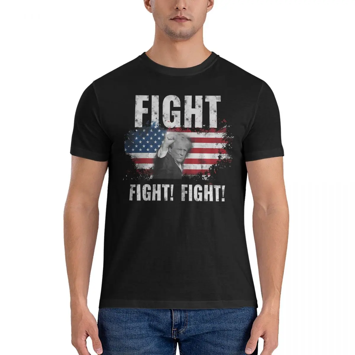 

Novelty Donald Trump Fight Fighting Fighters Trump Shot Fight Trump Supporters American T Shirts Donald Trump Birthday Tops