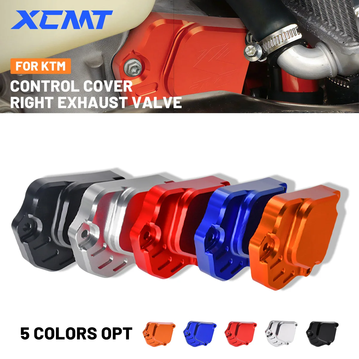 

Motorcycle CNC Right Exhaust Valve Control Cover For KTM EXC XCW SX XC 250 300 2023-2024 For Husqvarna TE250I TC125 TX300I 2024