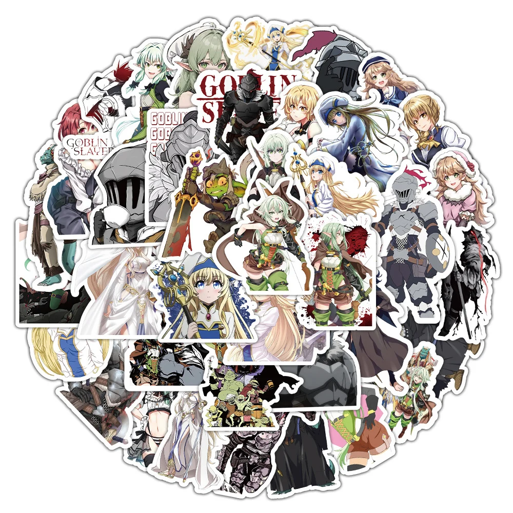 10/30/50pcs Anime Goblin Slayer Stickers Cartoon Decals Waterproof DIY Phone Water Bottle Luggage Cool Graffiti Kids Sticker Toy