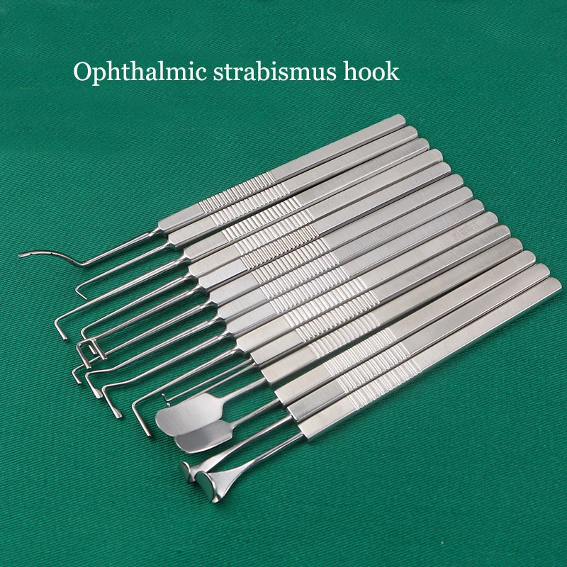 Stainless steel eye strabismus hook Eye retractor perforated non-perforated microscopic instrument Ophthalmic instrument tool