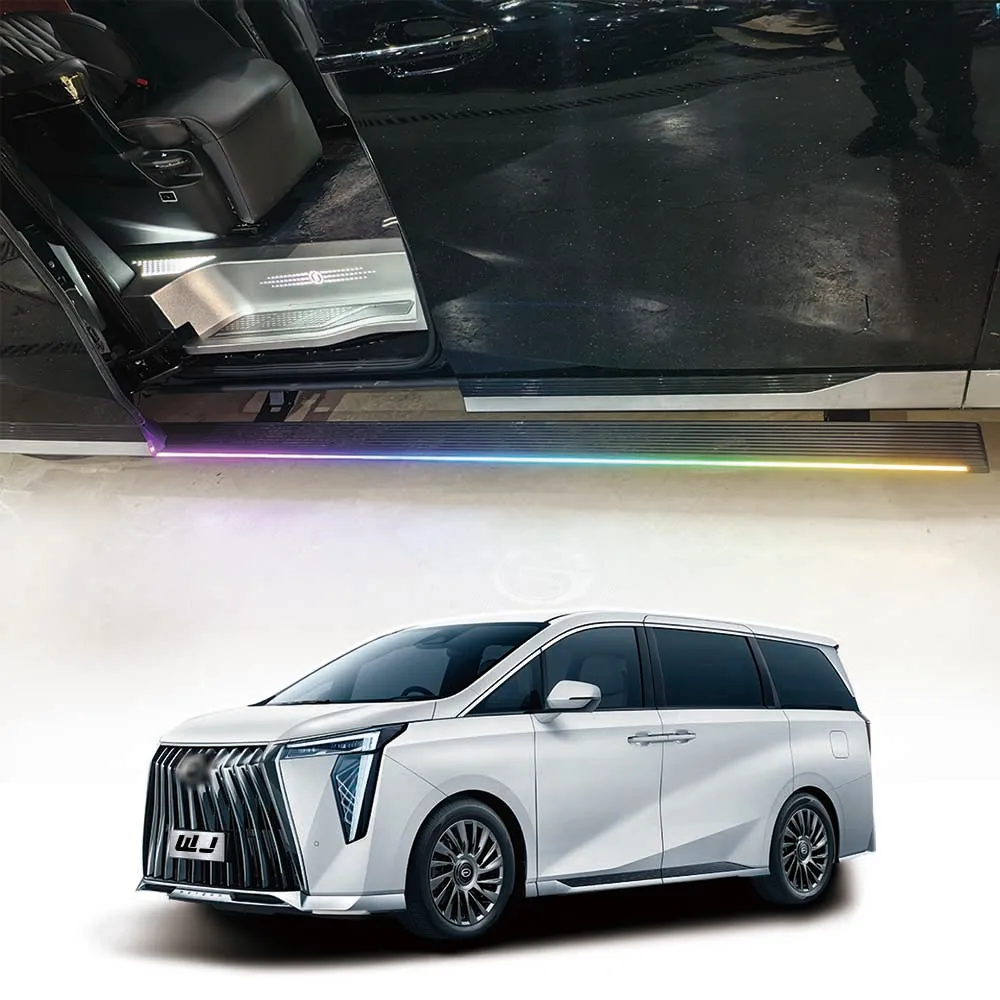 

WJ Super Price LED Lights Car Padel SideSteps Electric Retractable Running Boards for GAC Trumpchi M8