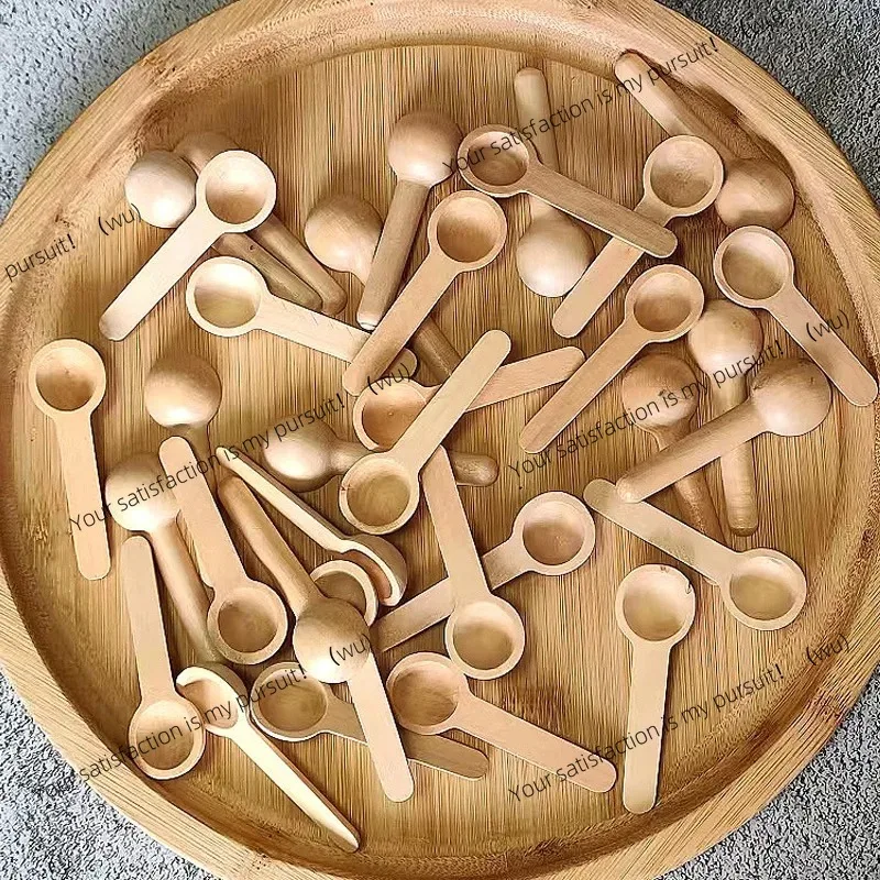 10 mini wooden spoons for kitchen seasoning, honey, coffee, and more