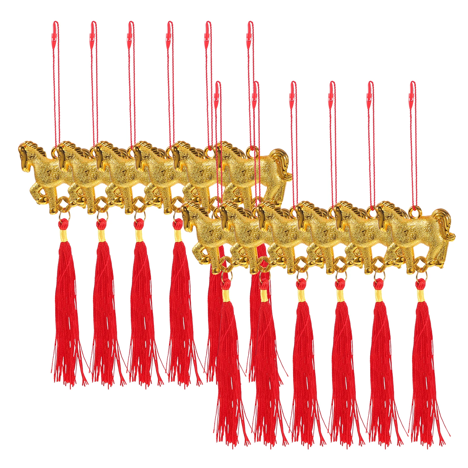 

12 Pcs Spring Festival Bonsai Pendant Lunar New Year Decorations Chinese Hanging Ornaments Charm