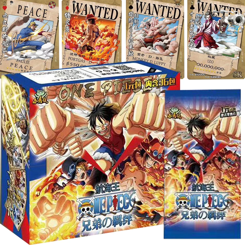 

Genuine One Piece Cards Collection Anime Characters Friendship Bonds Classic Edition Rare Hot Gold Card Table Toy Festival Gift