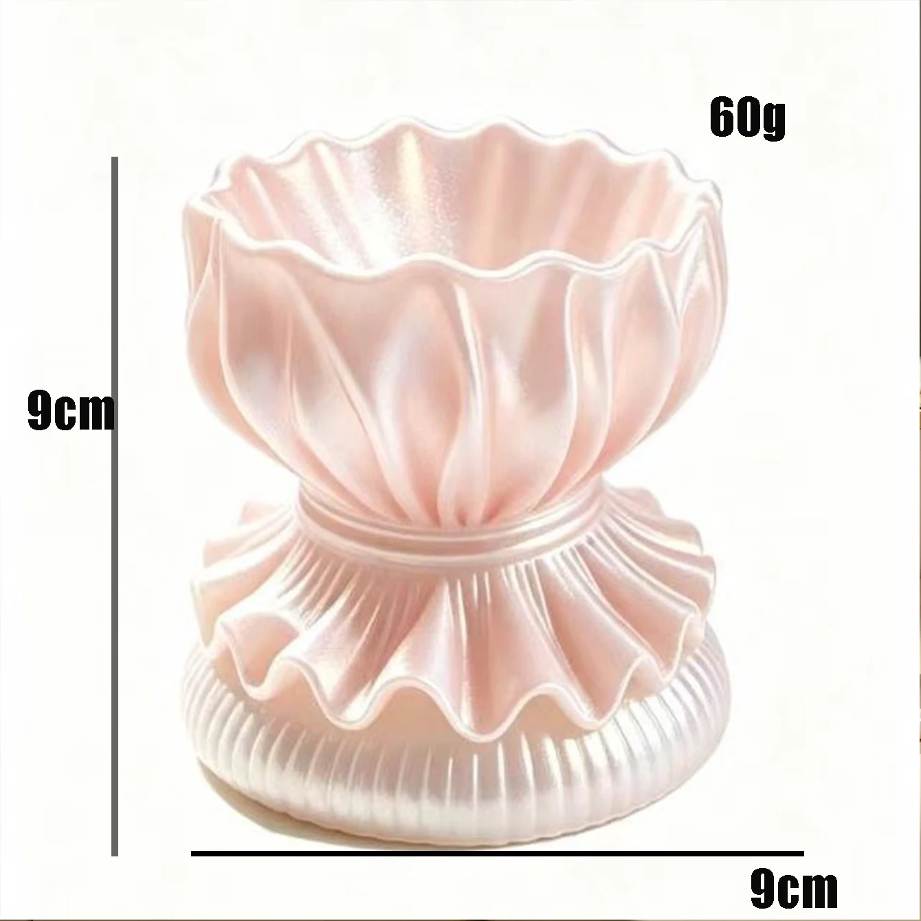 New 3D Printed Elegant Bow Shell Jewelry Tray Decoration Home Storage Shooting Ins Style