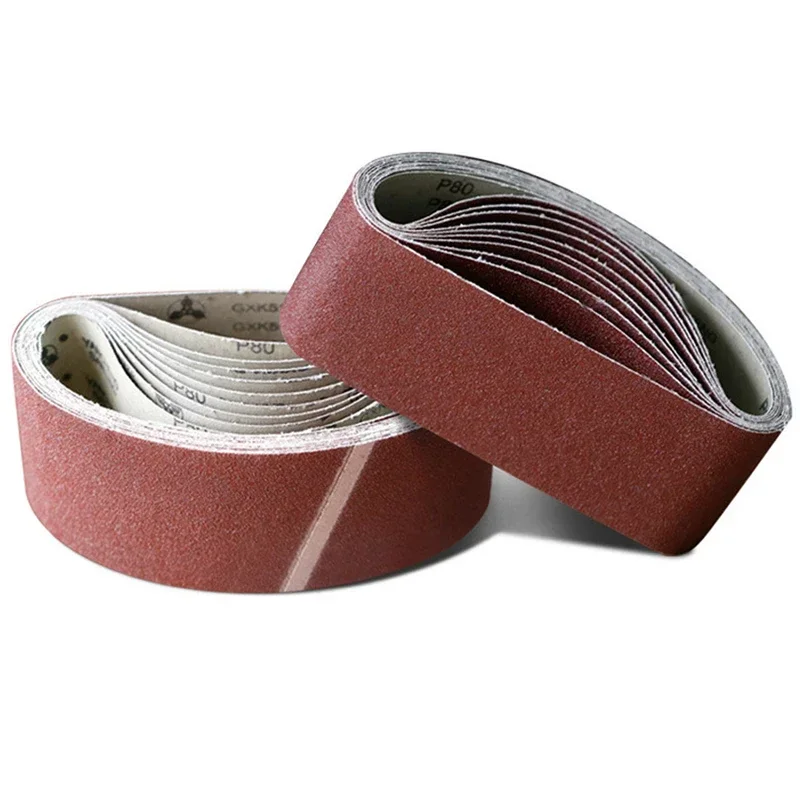 10PCS 533 * 75mm Sanding Belt Polishing And Polishing Metal 120-320 Sanding Belt Sanding Machine Accessories