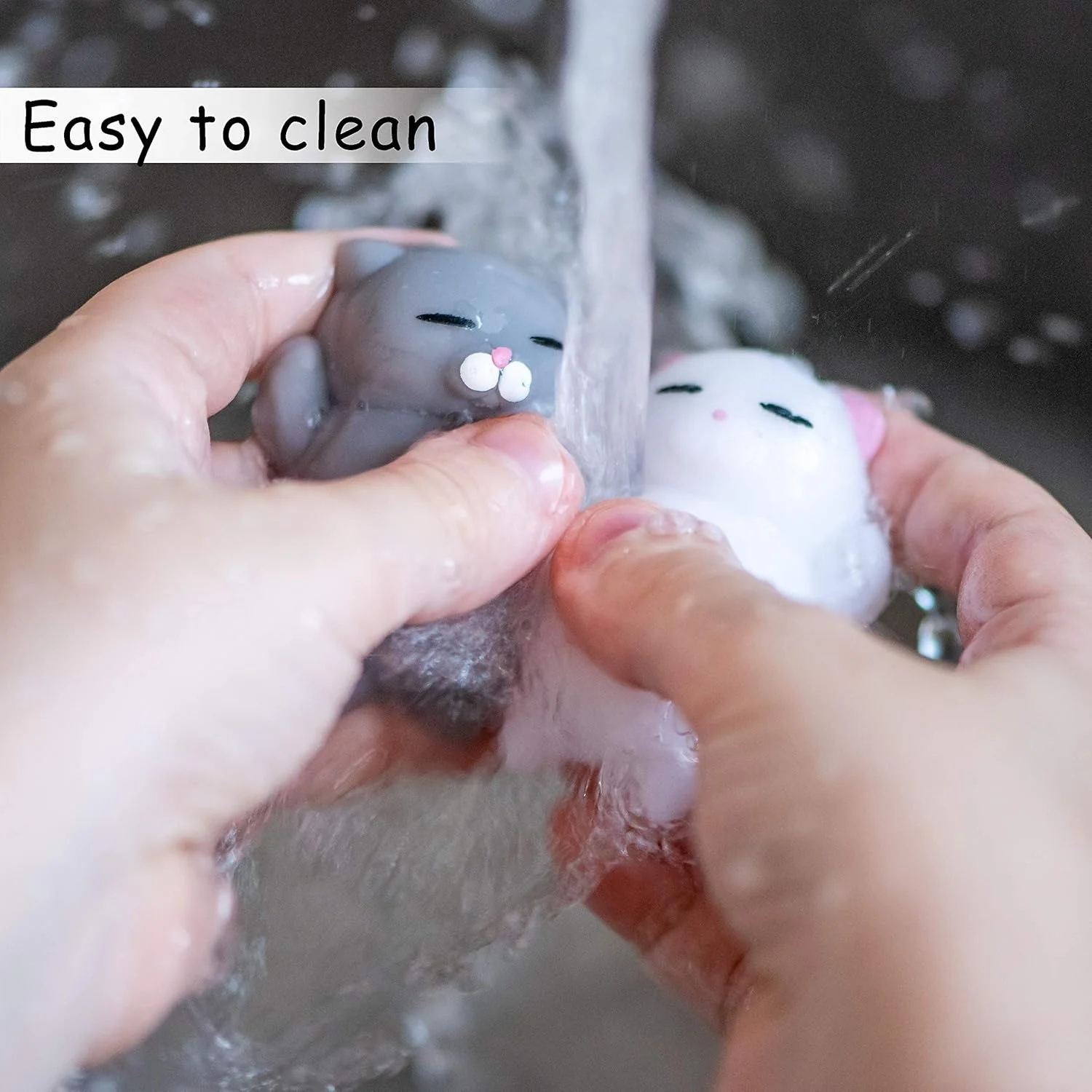 2개 세트 스퀴시 고양이 장난감 부드러운 귀여운 고양이 스트레스 해소 장난감 독특한 선물 청소년 어린이 성인 크리스마스 선물 아이디어