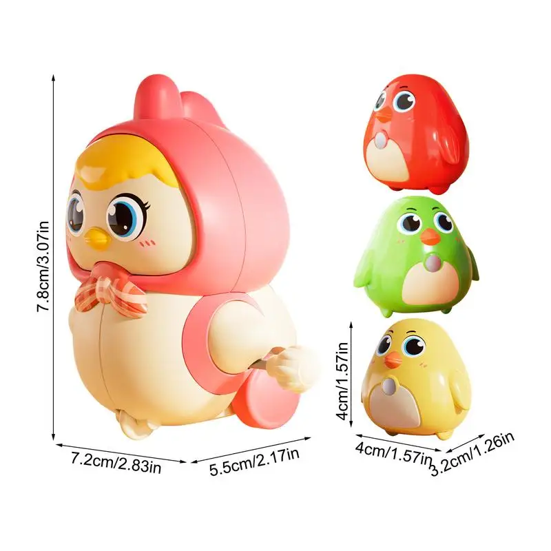 Wind Up Toys Magnetic Windup Swinging Toys Toddler Crawling Toys Jumping Chicken Toy Easter Stocking Stuffers Hand Clockwork Toy