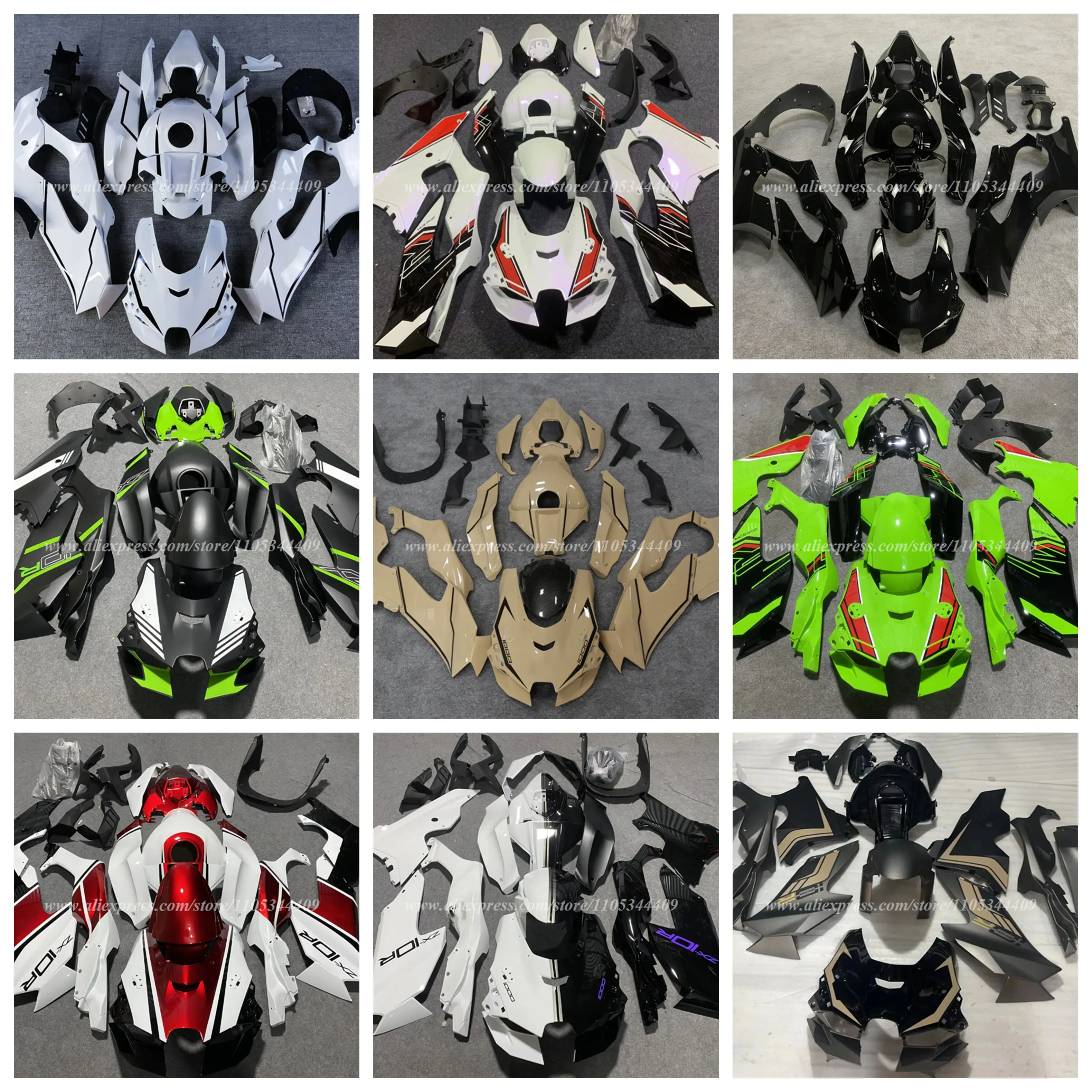 Suitable Kawasaki ZX10R 2020 21 22 23 24 2025motorcycle modified cowl housing accessories multi-color optional can be customized