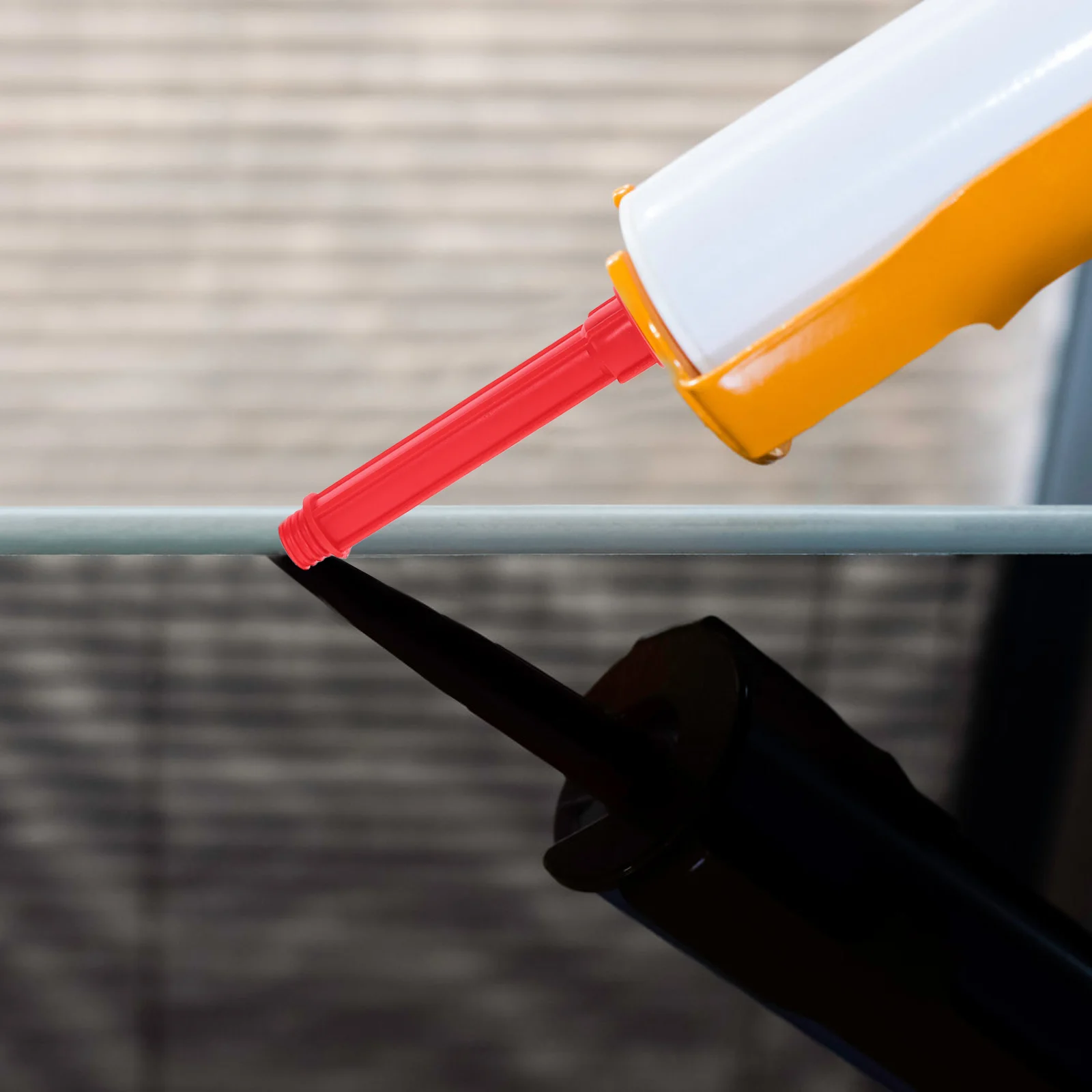 4개입 확장형 코킹 노즐 재사용 가능한 플라스틱 팁 창문 문 유리 접착제 적용 건설 액세서리