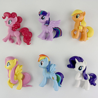 8cm My Little Pony Action horse Figures Toy Cartoon Anime Twilight Sparkle Model Doll Decoration Birthday Gift for Children