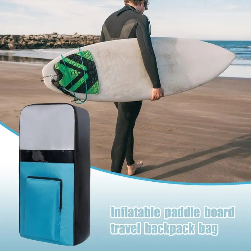 Inflatable Paddle Board Backpack Travel Bag Waterproof Large Capacity Surfboard Bags Oxford Cloth Paddleboard Carry Shoulder Bag