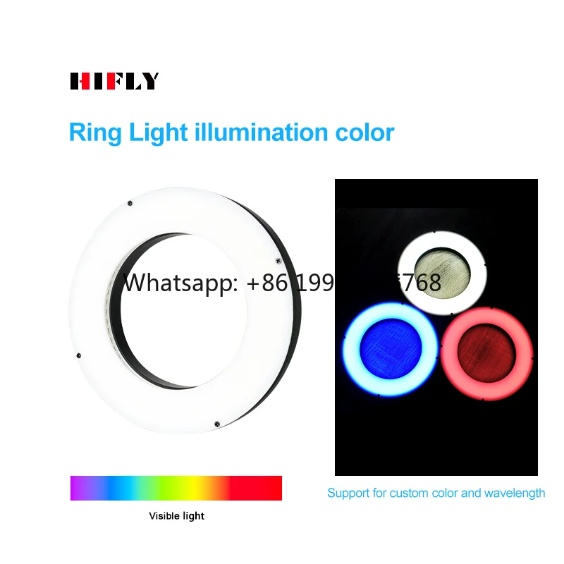 Diameter 180*125 mm Dimmable SMD Customizable Industrial LED  Vision Ring Light