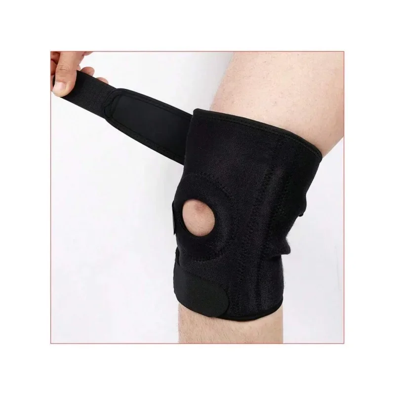 Rodillera ajustable y transpirable (sin estabilizadores laterales) – Para entrenamiento físico y alivio del dolor de rodilla