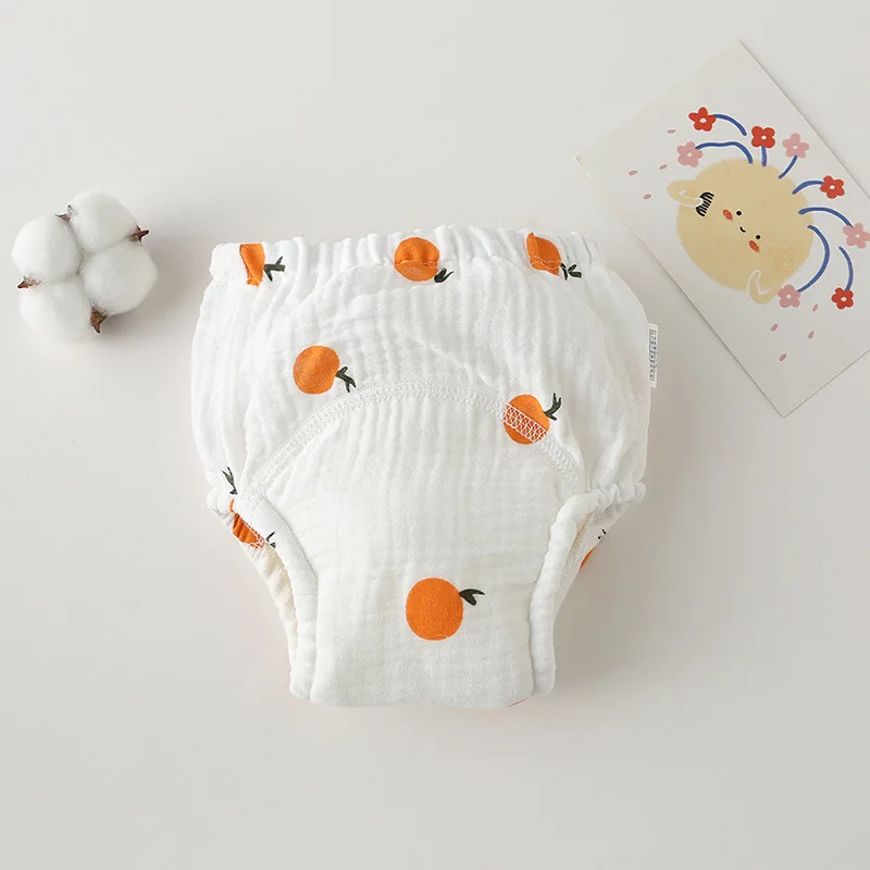 Washable Baby Training Pants Cotton Diapers Bubble Gauze Nappy Breathable Reusable Children's Underwear Toddler Cloth Diapers