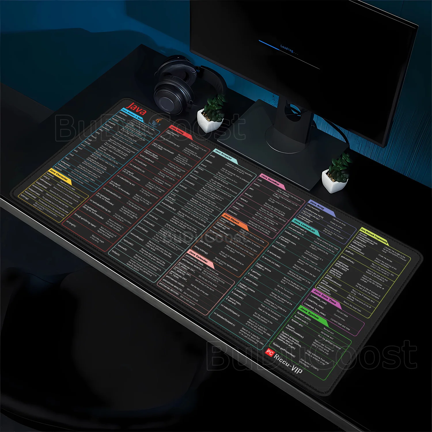 

Java Programing Mouse Pad Large Extended Shortcuts Keyboard Mousepad Cheat Sheet Non-Slip teclado Desk Mat for Software Engineer
