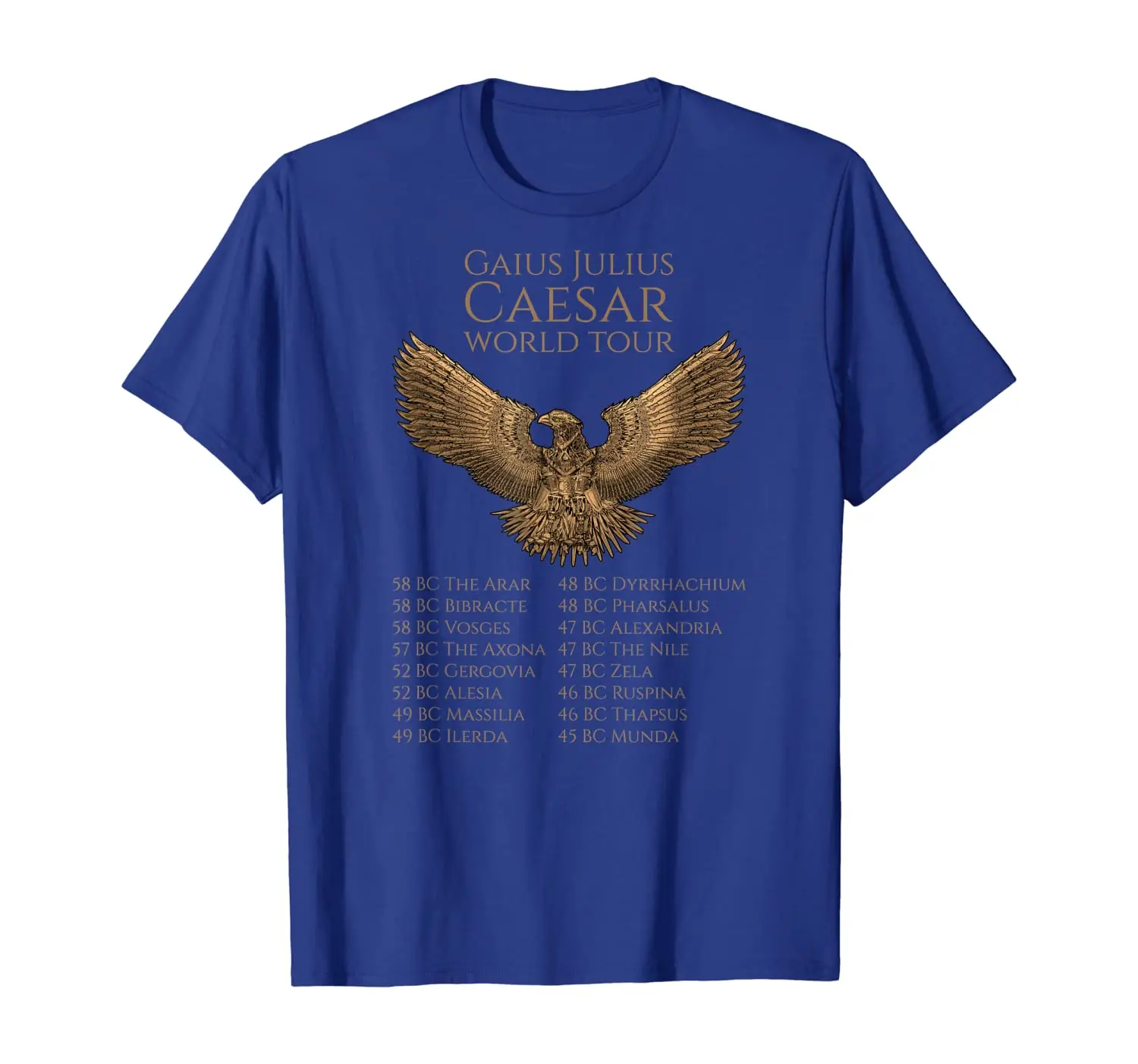 Ancient Rome Legion Julius Caesar World Tour T Shirt. High Quality Cotton, Large Sizes, Breathable Top, Loose Casual T-shirt