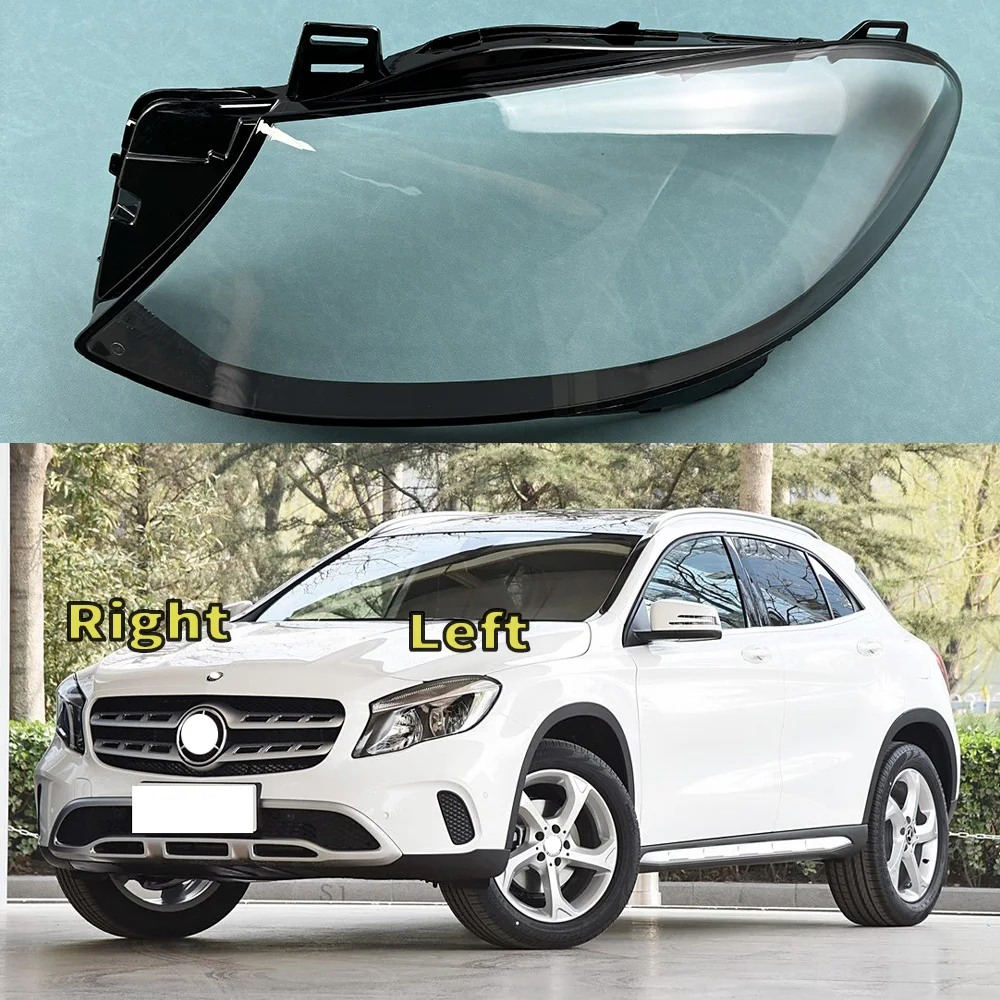 For Mercedes-Benz GLA W156 GLA200 GLA220 GLA260 2018 2019 2020 Car Front Headlight Lens Cover Auto Case Headlamp Lampshade