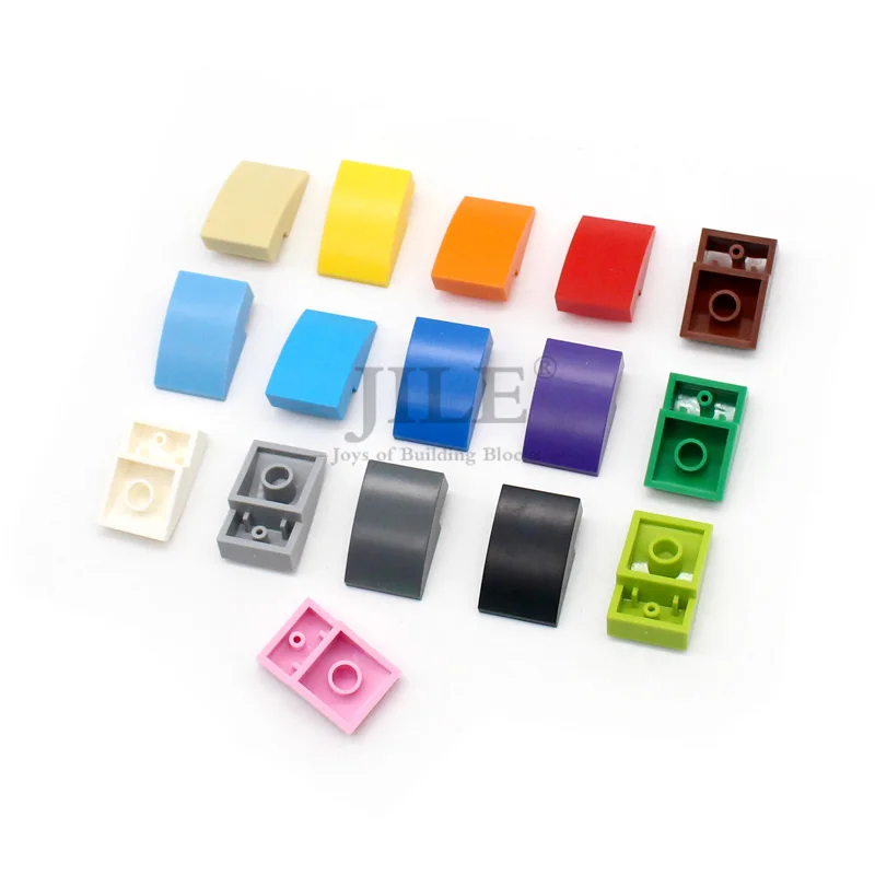 

50 шт., изогнутые строительные блоки MOC 24309, 3x2