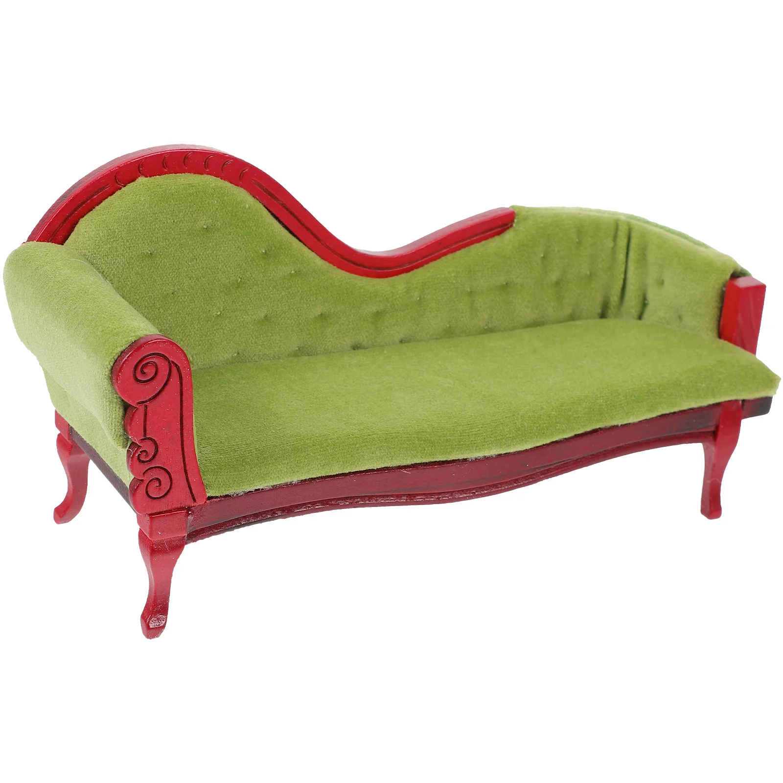 Dollhouse Sofa Small Photo Prop Mini Accessories Imperial Concubine Couch Adorable Tiny Decor Cloth