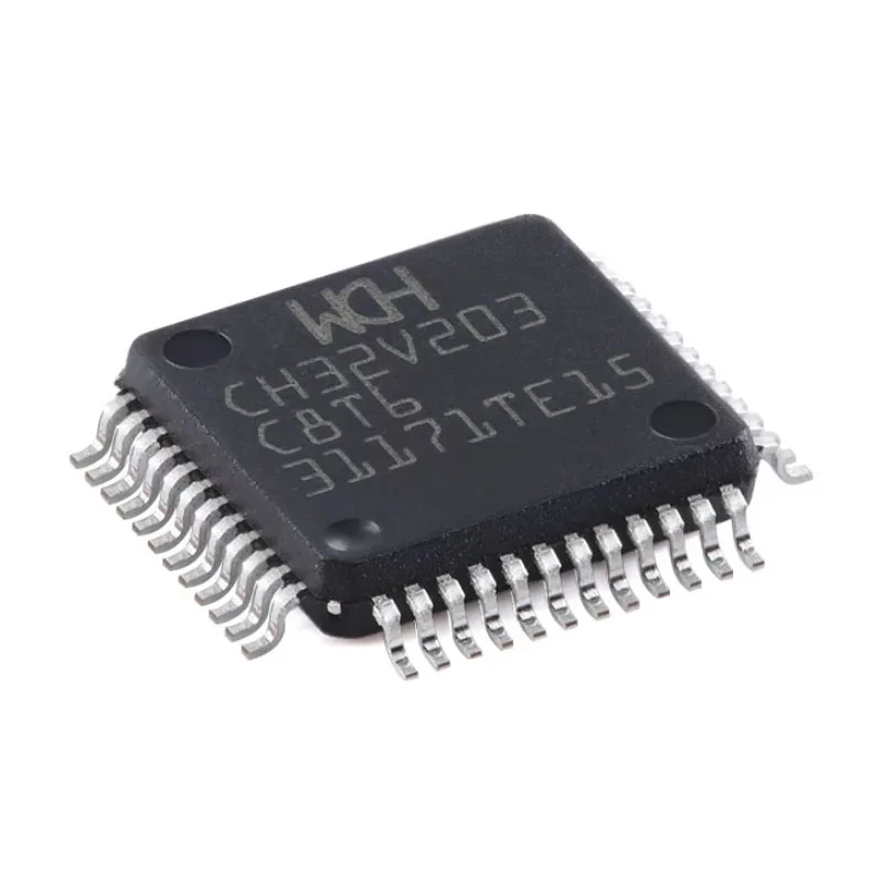 5-20PCS CH32V203C8T6 LQFP-48 CH32V203 CH32 C8T6 Microcontrolador RISC-V de 32 bits, Chip MCU