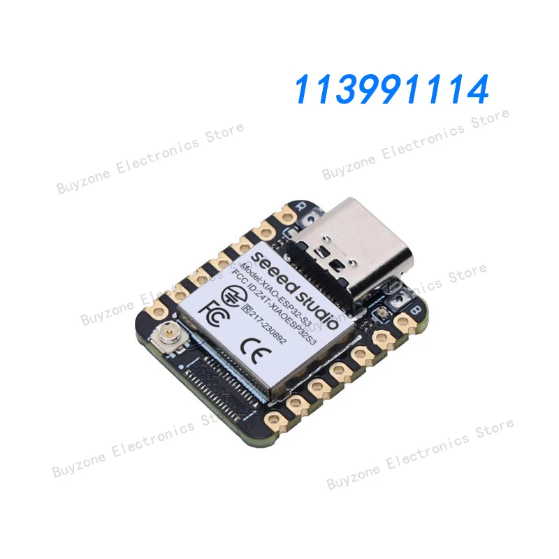 113991114 XIAO ESP32S3 - 2.4GHz WiFi, BLE 5.0, 8MB PSRAM, 8MB FLASH, Dual-core