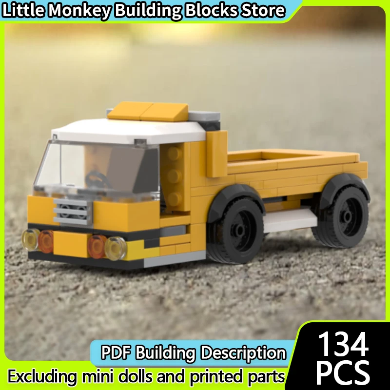 

Speed Racing Car Model MOC Building Bricks Low Floor Pickup Truck Modular Technology Children Holiday Gifts Assemble Toys Suit