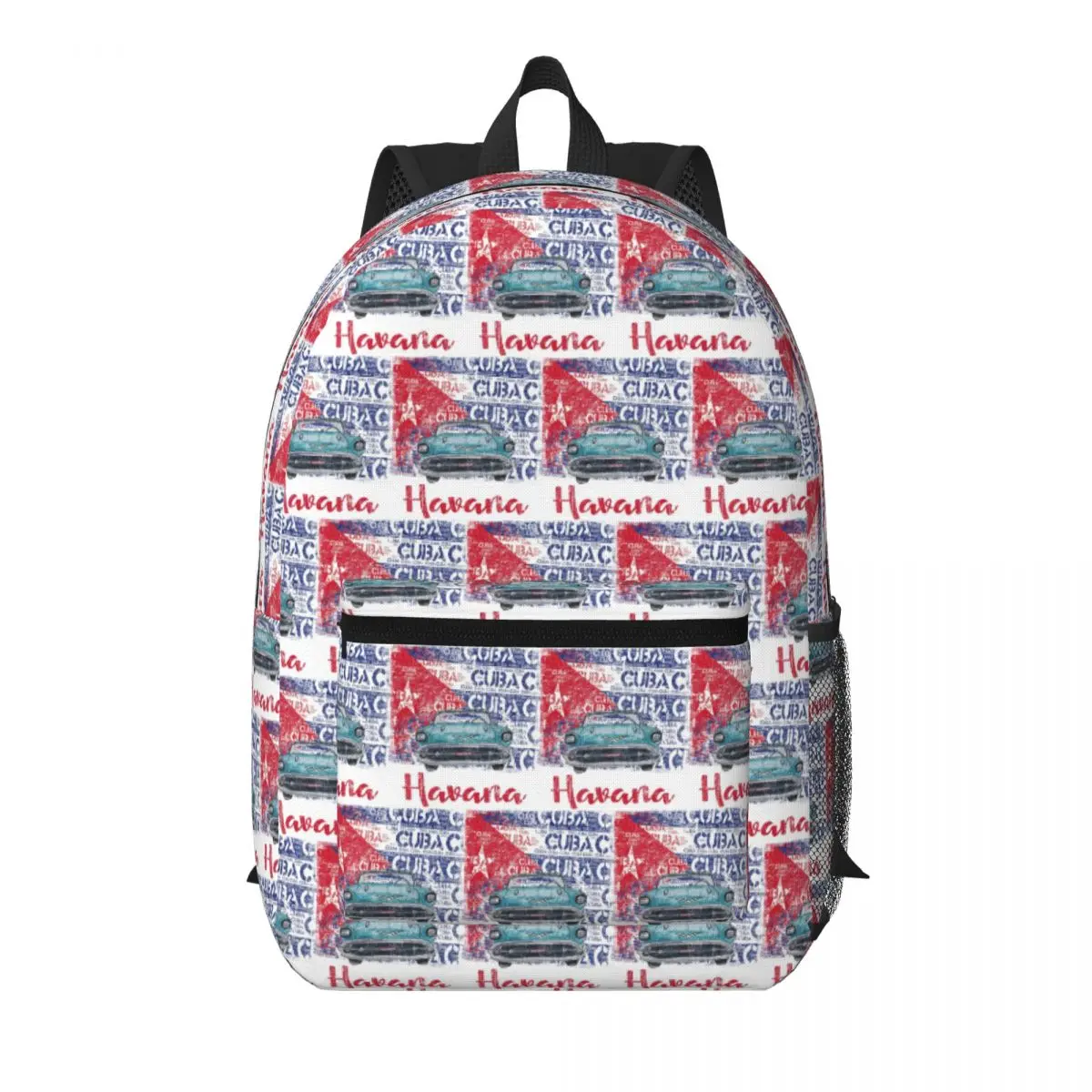 

Cuba Cuban Havana Flag Gift Student Backpack School Bag Hiking Travel Daypack for Boys Girls Bookbag Shoulder Bags