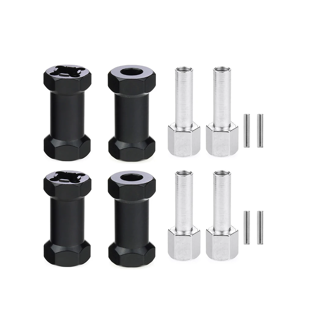 15/20/25mm 4PCS Mettal Wheel Hex Mount Hex Extension combinatore accoppiatore per 1/10 Axial SCX10 RC Car Upgrade Part