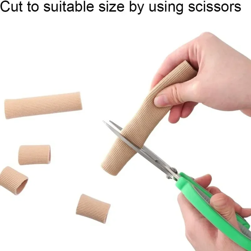 Гелевая крышка для пальцев, эластичное волокно, защитная трубка для пальцев, защитная трубка для пальцев, уменьшающая трение, силиконовая защита для ног, детали для ухода за ногами