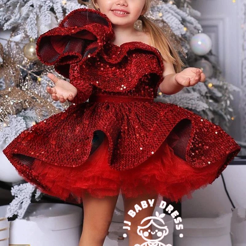 2025 New Gold Elegant Dresses For Girls 1T-14T Baby