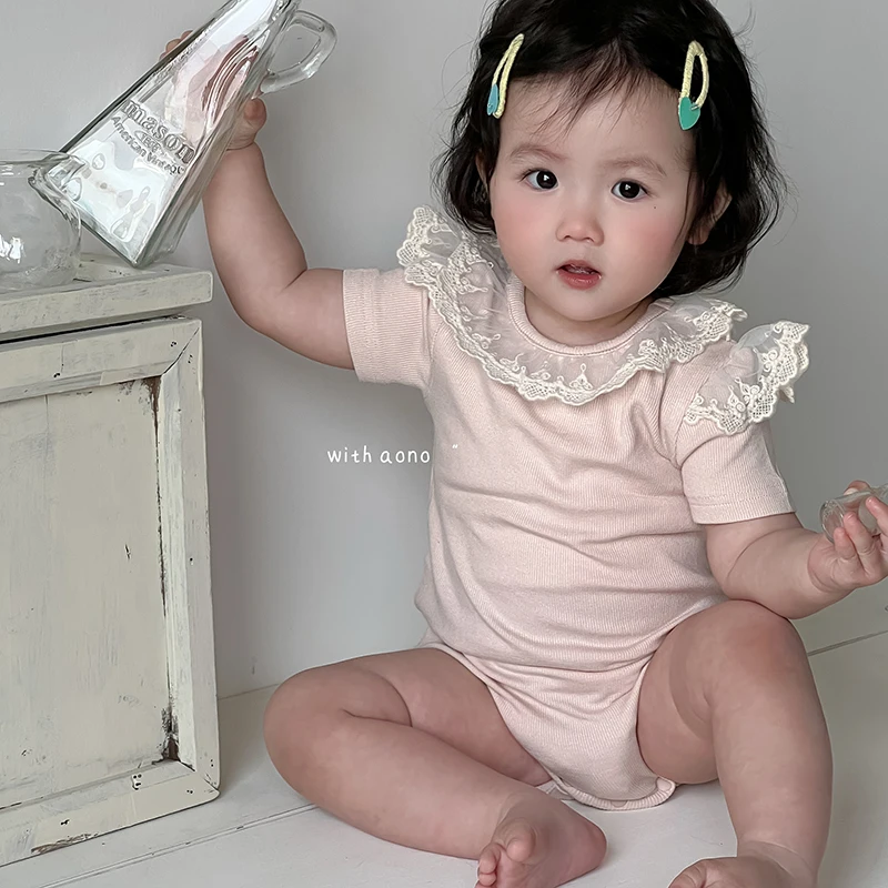 

SeasonSea Baby Bodysuit Breathable Jumpsuit Summer Plain Bodysuit for 0-2Y Onesie Lightweight Baby Toddlers Clothes