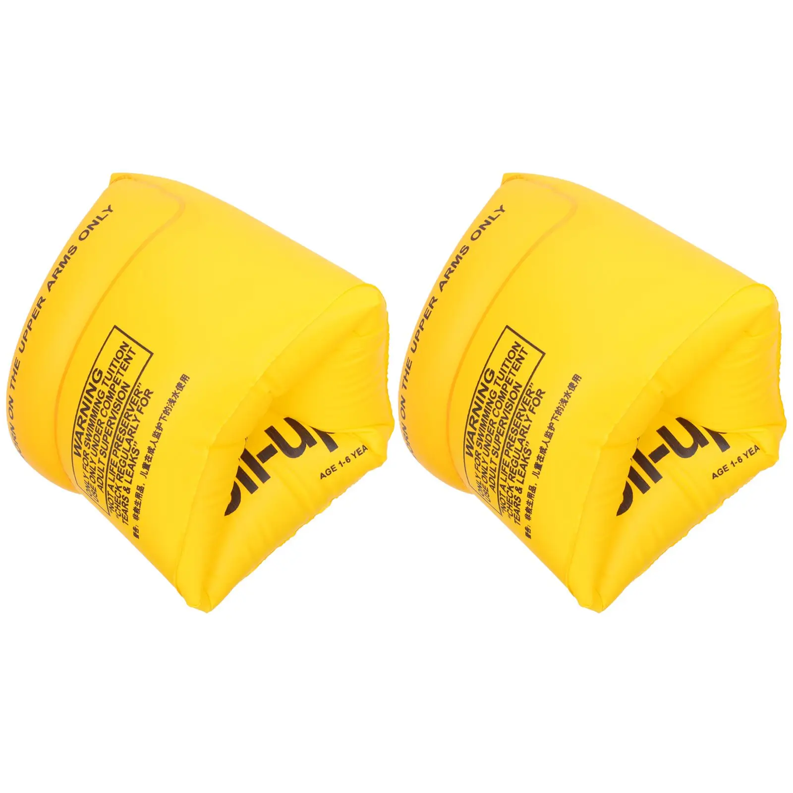 2Pcs Inflatable Sleeves Thicken Floating Arm Floaties Arm Rings Safe PVC Round Design Storage Carrying Pool Party