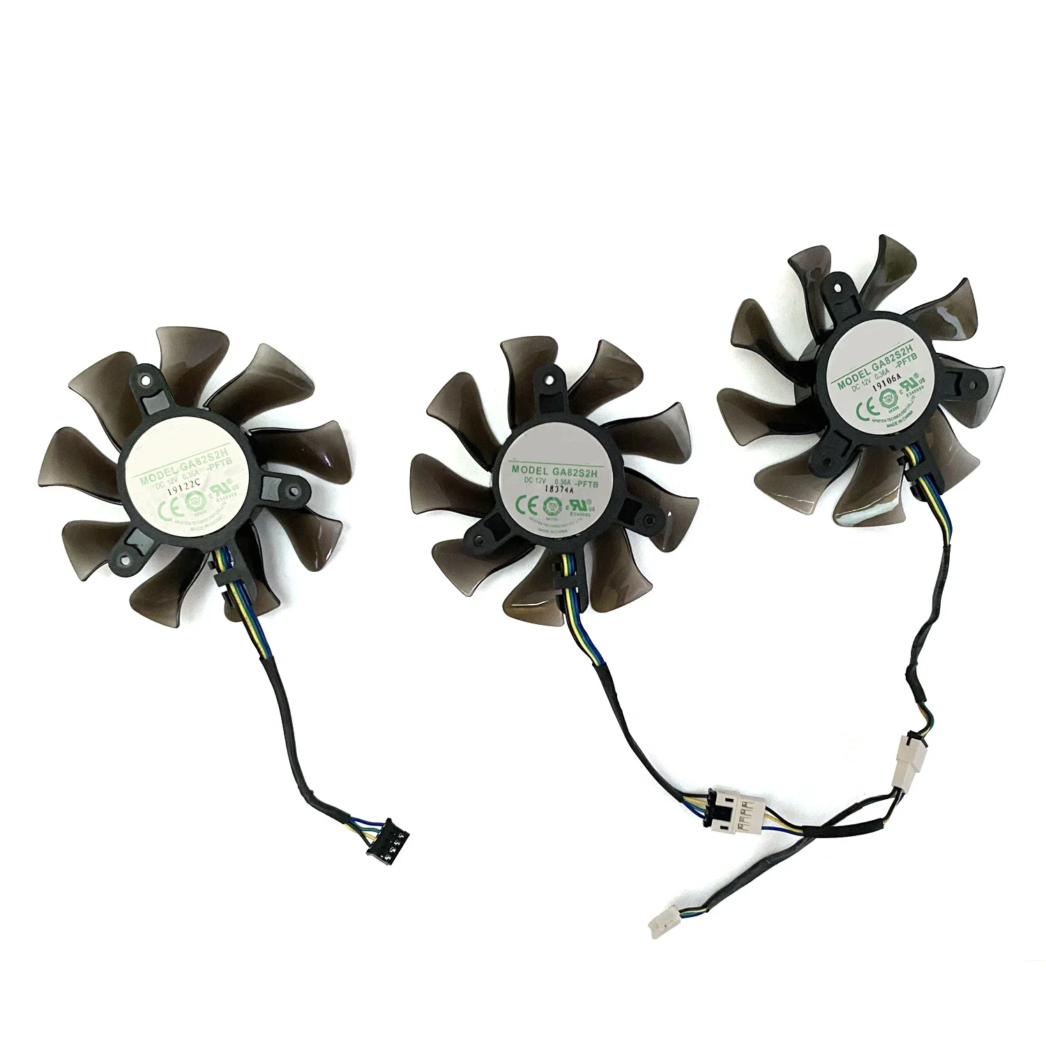 3pcs 75mm GA82S2H 4pin RTX2080 Ti EX GPU Fan for KFA2 Geforce GALAX RTX 2070 2080Ti SG Edition Graphics Cards as Replacement