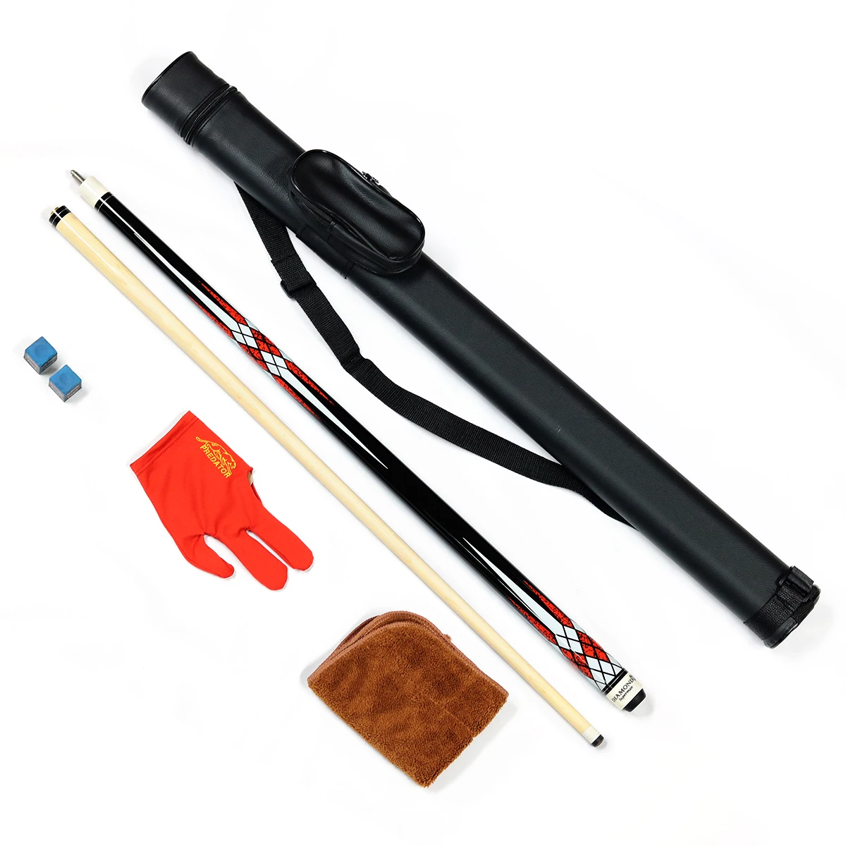 Conjunto completo de dom de bilhar Pool Cue com Case Kit