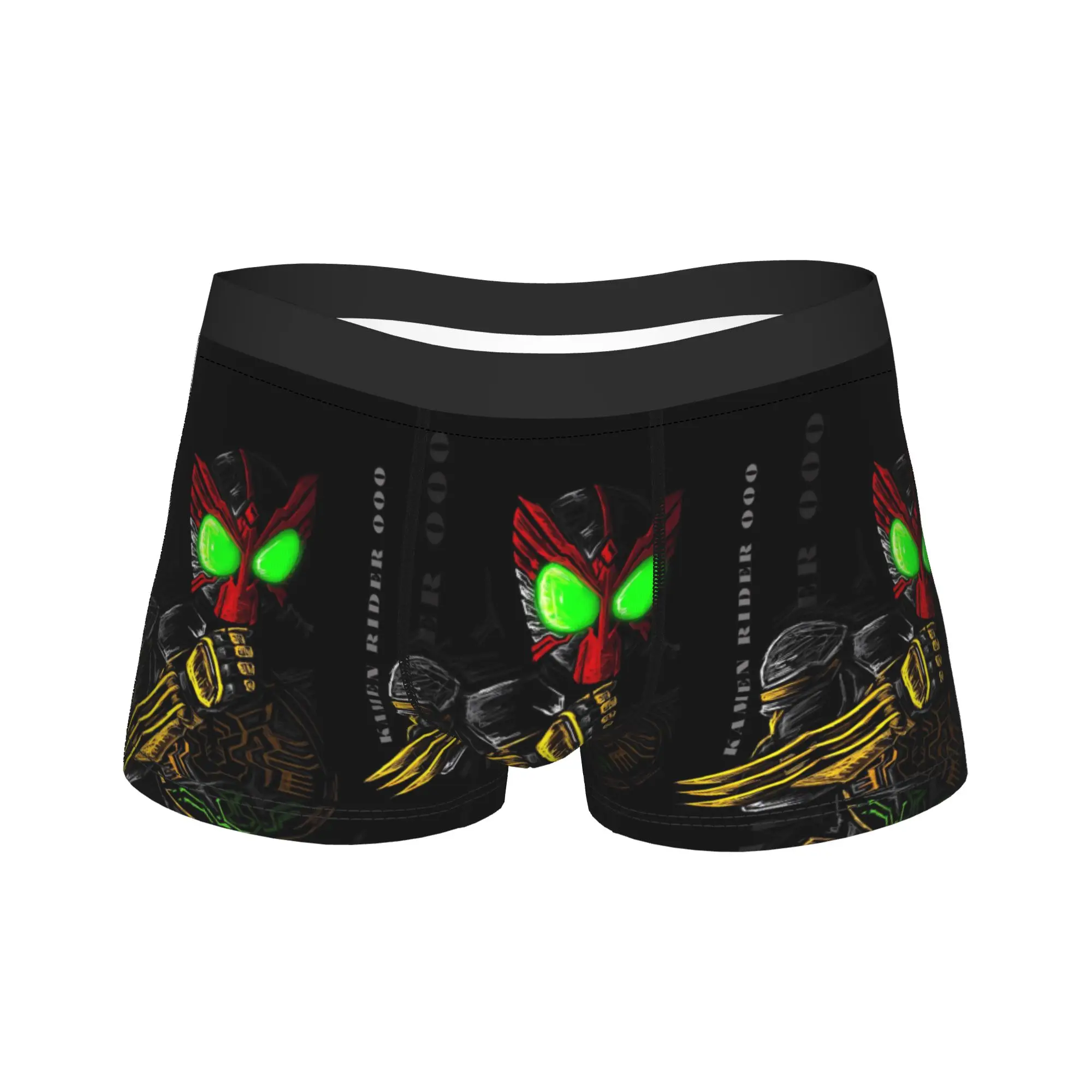 Kamen Rider Anime  (3) Underwear  Comfortable Underpants Custom Shorts Briefs For Men 3D Pouch Plus Size Boxershorts