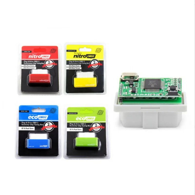 BEST 15% Car Fuel Saver Nitro ECO OBD2 Diesel Nitro ECOOBD2 Benzine Protol Gasline Cars Nitro OBD ECO OBD Tuning Box Benzine