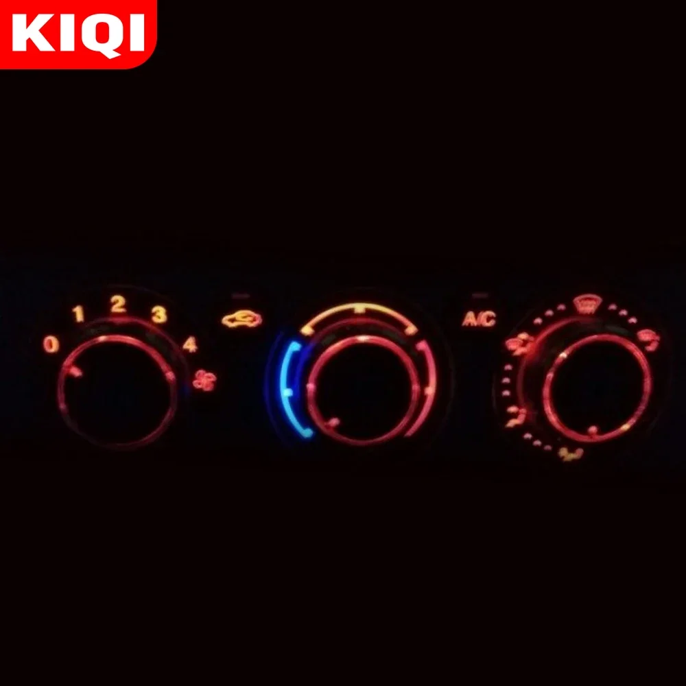 KIQI 3Pcs/set Aluminum Alloy Air Conditioning Knob AC Knob Heat Control Button for Ford Focus 2 MK2 Focus 3 MK3 Mondeo Sedan