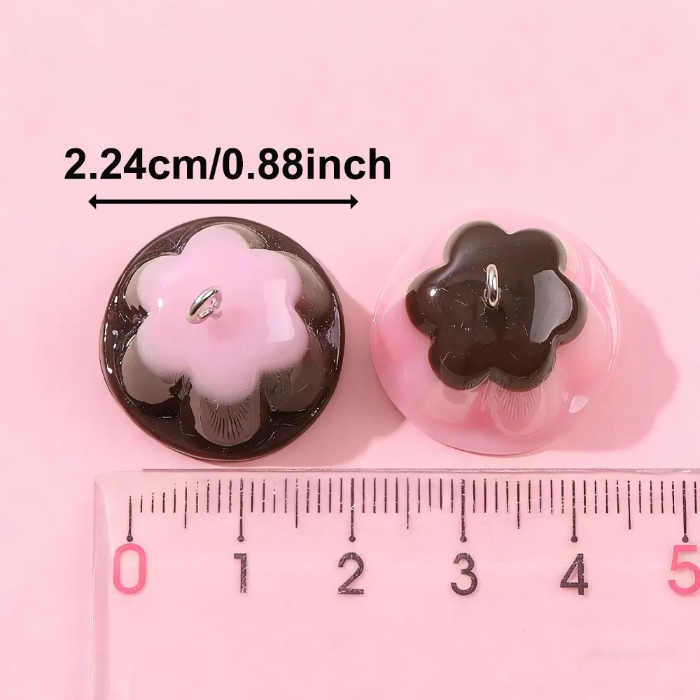 2/6/12 قطعة المعلقات على شكل بودنغ الراتنج متعدد الألوان ، أساور يدوية ، القلائد ، الأقراط ، الخلخال ، قلادة اكسسوارات الديكور