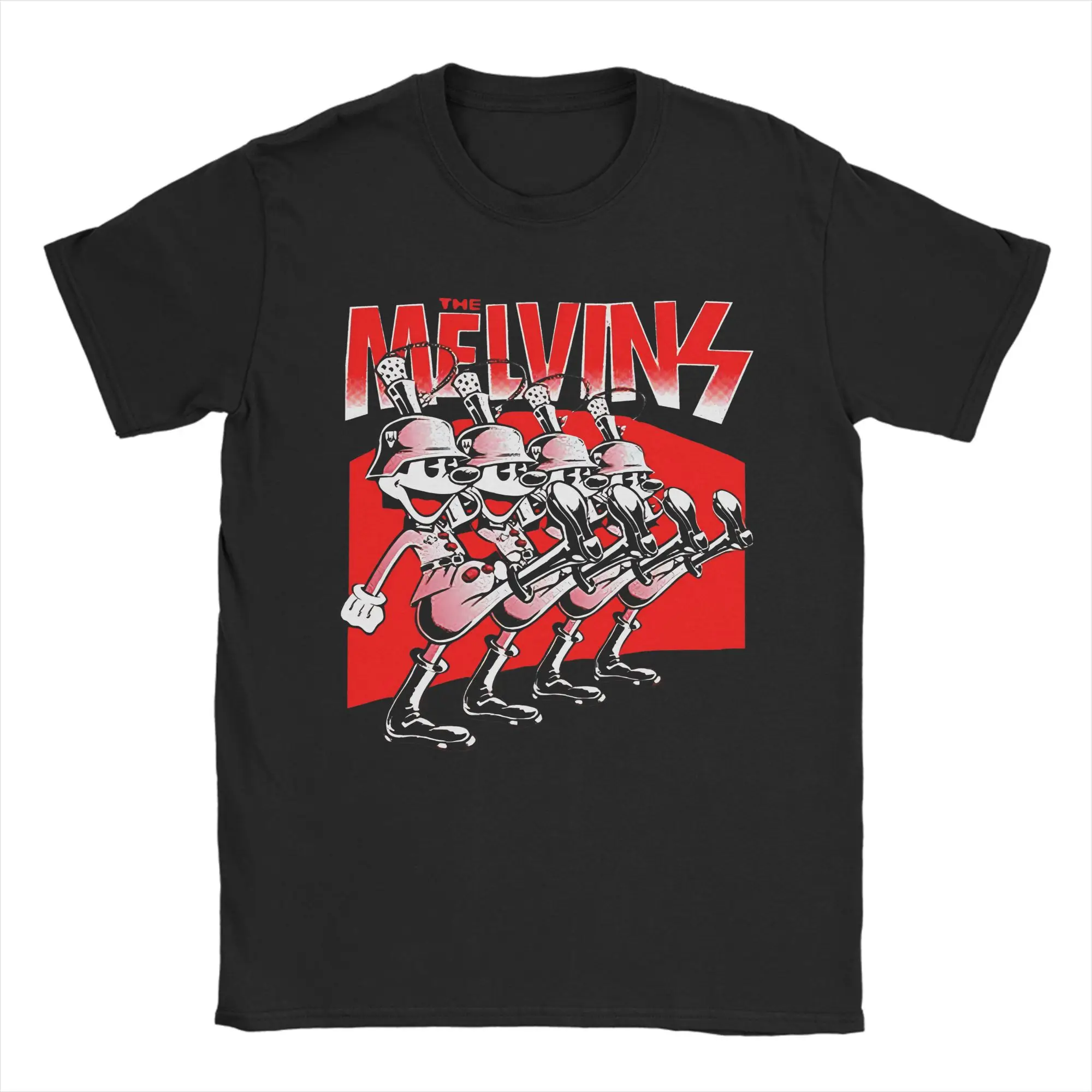 

Мужские футболки Funny Band Melvins, хлопковые футболки с круглым вырезом, футболки с короткими рукавами, одежда с графикой